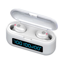 EQWLJWE F9-39 Binaural Bluetooth5.1 Gaming Headset With Battery Display In-ear Mini Type Bluetooth Headset Holiday Clearance