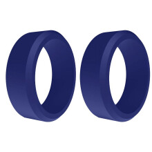 Anillos de silicona populares para hombres y mujeres de 8 mm, anillos de boda de silicona ecológicos para deportes al aire libre (X2) 7
