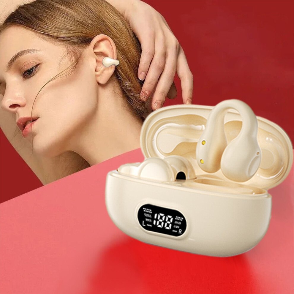 Lmueinov Bluetooth 5.3 Clip-On Earphones, Wireless Sports Earbuds For Running, Long-Range, Noise Reduction, Non-Ear Conduction 9340258093265