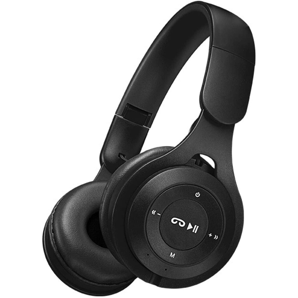 M6 Active Noise Cancelling Bluetooth Headphones With Microphone, Deep Bass Wireless Headset For Home Office - Black 9340258093272