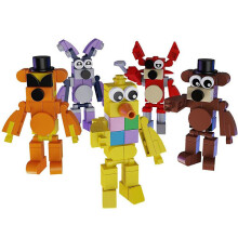 5-delige set Five Nights at Freddy's bouwblokken speelgoed, horror Fnaf game actiefiguur model speelgoed, verzamelobjecten voor fans, volwassen