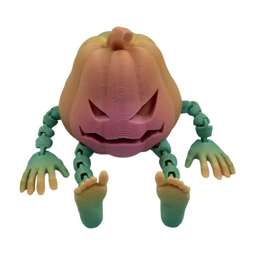 Στολίδι επιφάνειας εργασίας Halloween Hot3D τυπωμένος κολοκύθα άνθρωπος φωτεινό 2