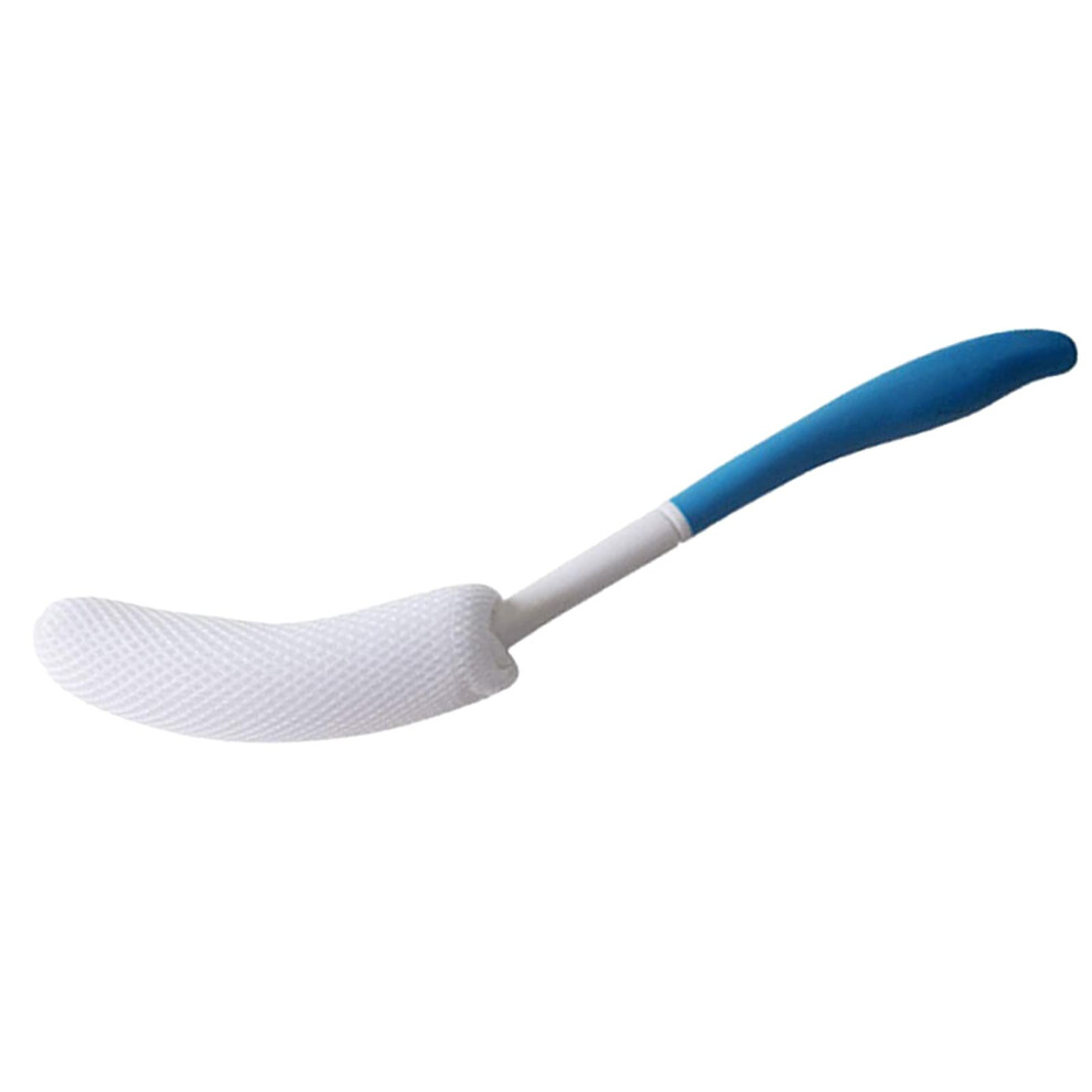Back Scrubber for Elderly with Long Curved Handle, Gentle Exfoliating Bath Brush for Shower