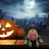 Στολίδι επιφάνειας εργασίας Halloween Hot3D τυπωμένος κολοκύθα άνθρωπος φωτεινό 4