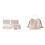DIY Leather Bag Kit with  PU Leather and Hardware for White Backpack Making 1