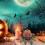 Στολίδι επιφάνειας εργασίας Halloween Hot3D τυπωμένος κολοκύθα άνθρωπος φωτεινό 6