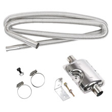 Extensão do tubo de escape para aquecedor a diesel, tubo de escape flexível em espiral para aquecedor a diesel com eficiência de aquecimento