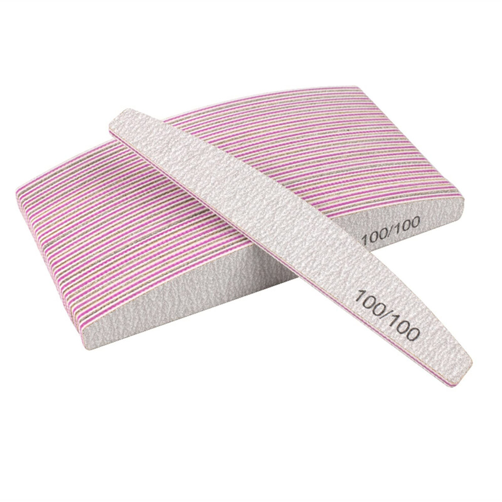 Nail File and Buffer 100pcs Professional 100 Grit Emery Board for Manicure and Woodworking