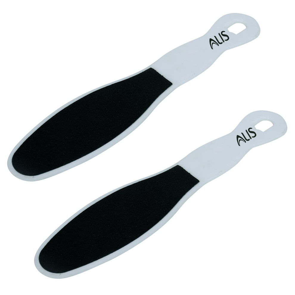 DoubleSided Foot File Callus Remover with Dual Abrasive Surfaces for Wet or Dry Feet Pack of 2