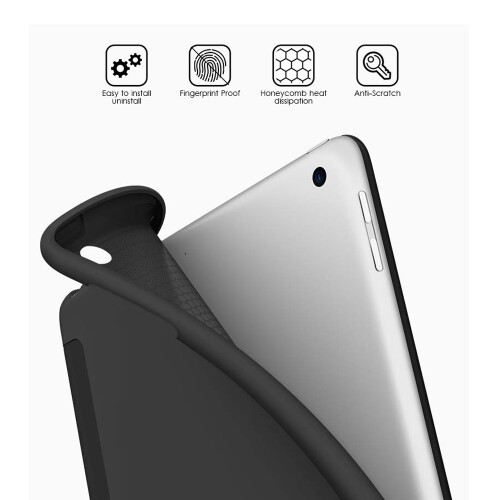Capa sofisticada para o seu iPad de 10,2 polegadas (7ª geração), capa inteligente leve com ativação/desativação automática, suporte triplo e 1