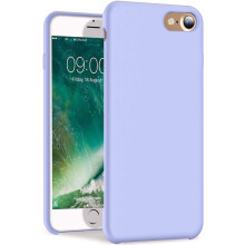 Verstevigde, duurzame vloeibare siliconen hoes voor je iPhone 8/7, tweelaagse constructie, binnenvoering van microvezel, gladde aanraking,