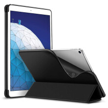 Lichtgewicht drievoudig opvouwbare smartcase voor 10,5 inch iPad Air 3e generatie 2019, ultradunne doorschijnende matte achterkant, volledige