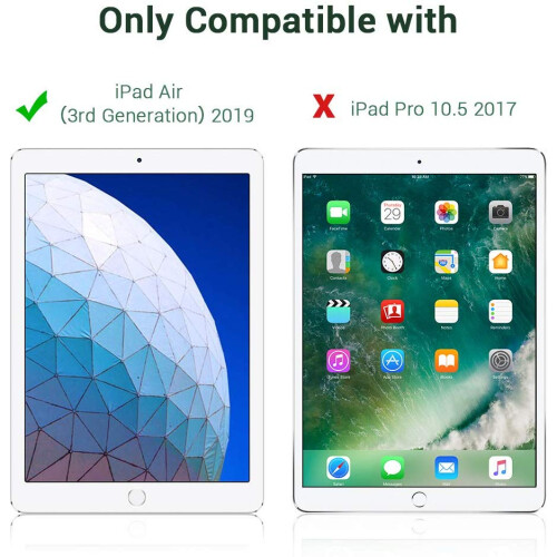 Ελαφριά, τρίπτυχη έξυπνη θήκη για iPad Air 10,5" 3ης γενιάς 2019, εξαιρετικά λεπτό 2