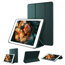 Elegante hoes voor 10,2 inch iPad 7e generatie, met automatische slaap-/waakfunctie, slanke TPU-achterkant, dubbele standaard, nauwkeurige