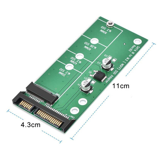 M.2 til SATA-adapterkort Nvme-effektivitet Bredt udvalg af operativsystemer til problemfri integration 2