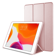 Nauwkeurig uitgesneden toegangsstandaard voor de geheel nieuwe Apple iPad 9,7 inch 2018/2017, drievoudig opvouwbare voorkant met twee staande