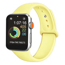 Apple Watch Series 5/4/3/2/1 Kompatibel silikonrem, slitesterk, elegant fall, glatt overflate, presis lås, enkel installasjon, justerbar S/M - M/L,