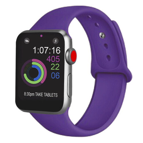 Άνετο λουράκι σιλικόνης για Apple Watch Series 5/4/3/2/1 38-40mm, λεία επιφάνεια, ανθεκτικό, κομψό