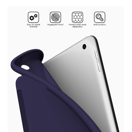 Capa sofisticada para o seu iPad de 10,2 polegadas (7ª geração), capa inteligente leve com ativação/desativação automática, suporte triplo e 1