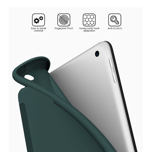 Capa sofisticada para o seu iPad de 10,2 polegadas (7ª geração), capa inteligente leve com ativação/desativação automática, suporte triplo e 1