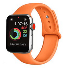 Hienostunut silikonivaihtoranneke Apple Watch Series5/4/3/2/1 38-40mm:lle, sileä, kestävä, elegantti muotoilu, tarkka käyttöliittymän lukitus,