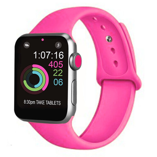 Άνετο λουράκι σιλικόνης για Apple Watch Series 5/4/3/2/1 38-40mm, λεία επιφάνεια, ανθεκτικό, κομψό