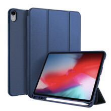 Beschermhoes voor iPad Pro 11 inch, ultradun met penhouder, magnetische sluiting en drievoudige standaard voor automatisch wakker worden/slapen en