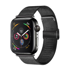 Magneettinen lukko, hengittävä ruostumattomasta teräksestä valmistettu verkkoranneke, yhteensopiva Apple Watch Series 5, 4, 3, 2, 1:n kanssa,