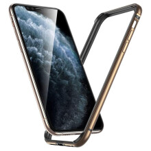 Eloxiertes Aluminium-Bumper-Case, Kantenschutzhülle für 5,8" iPhone 11 Pro, Doppelstruktur mit Silikonfutter, einfacher Zugriff auf Bedienelemente,