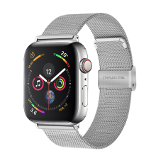 Magneettinen lukko, hengittävä ruostumattomasta teräksestä valmistettu verkkoranneke, yhteensopiva Apple Watch Series 5, 4, 3, 2, 1:n kanssa,
