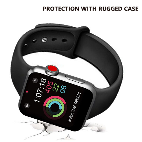 Apple Watch Series 5/4/3/2/1 Compatible Silicone Strap, Durable, Elegant Drape, Smooth Surface, Precise Lock, Easy Installation, S/M - M/L Adjustable, 1