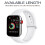Άνετο λουράκι σιλικόνης για Apple Watch Series 5/4/3/2/1 38-40mm, λεία επιφάνεια, ανθεκτικό, κομψό 3