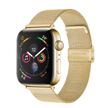 Magneettinen lukko, hengittävä ruostumattomasta teräksestä valmistettu verkkoranneke, yhteensopiva Apple Watch Series 5, 4, 3, 2, 1:n kanssa,