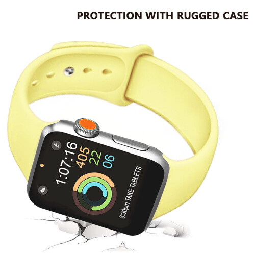 Άνετο λουράκι σιλικόνης για Apple Watch Series 5/4/3/2/1 38-40mm, λεία επιφάνεια, ανθεκτικό, κομψό 1