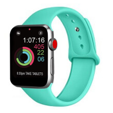 Sportrem til Apple Watch, bred kompatibilitet myk silikonrem for serie 5/4/3/2/1, slitesterkt og sterkt spesialtilpasset høytytende materiale