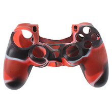 Ergonomische siliconen hoes voor PS4-controller, op maat gemaakte frontplaat met antislipoppervlak, duurzame siliconen sleeve voor optimale