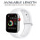 Άνετο λουράκι σιλικόνης για Apple Watch Series 5/4/3/2/1 38-40mm, λεία επιφάνεια, ανθεκτικό, κομψό 3