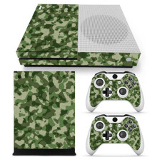 Elegante pellicola protettiva in vinile effetto fibra di carbonio, tagliata con precisione per console e controller Xbox One Slim, l'adesivo