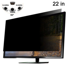 High-Definition privacy screenprotector, verbeterde micro-lamellentechnologie, helderder beeld, omkeerbare privacy screenprotector voor 24-inch