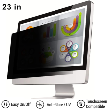 Privacy Shield For Screen, Anti-Glare And Blue Light Filter, Enhanced Microlouver Technology, Computer Monitor Protector, Bright And Clear Display, Fo