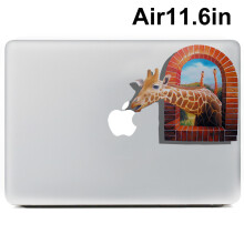 Giraffe Laptop Decal, Plastic Hard Shell Compatible For MacBook Air 13 Inch Case, Vinyl Artwork, Easy Application, High-quality Printing, Waterproof D