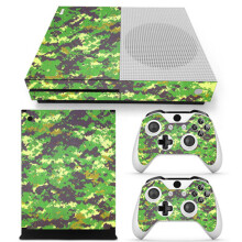Rückstandsfreie Entfernung, Schutzfolie im orangefarbenen Galaxy-Design für die Xbox One Slim-Konsole, glänzende Folie für einfaches Anbringen