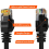 Στρογγυλό καλώδιο Cat6Ethernet, βελτιωμένη ανθεκτικότητα και σταθερότητα για 4