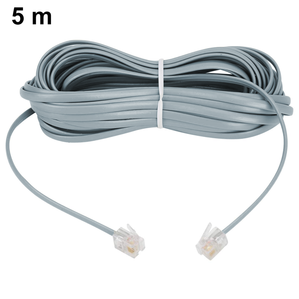 Firewire Cable For Fast Data Transfer, Telephone Extension Cord Offers Extended Reach In Professional Settings, Pure-Copper Cores Ensure Uninter White 9012494540390