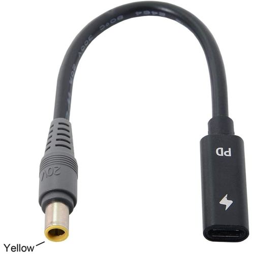 Αποδοτικό καλώδιο Pd USB C για φορητούς υπολογιστές Lenovo, εύκολο στη χρήση, συνδέει 2