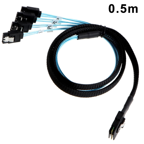 Υβριδική μετάβαση καλωδίου Mini Sas To4X Sata, σχεδιασμένη για ομαλή μετάβαση από 6Gb σε 1
