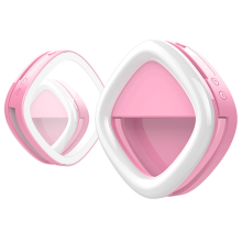 Radiant Star: Portable Selfie Ring Light, Clip-on, Rechargeable Battery, 36 Led, 3 Dimmable Light Modes, Lightweight For Camping