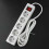 Dose múltipla com contato de proteção, cabo de plástico resistente e estrutura robusta para uso interno seguro e fácil. 3
