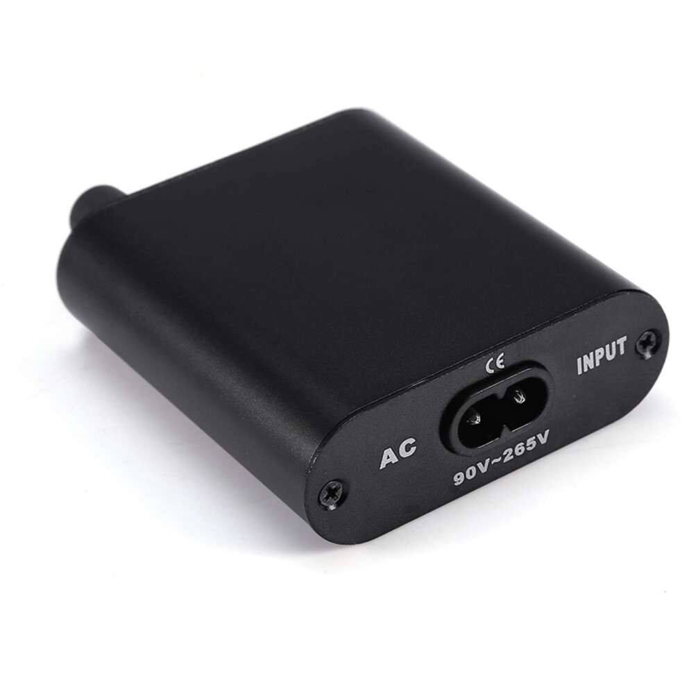 Black Tattoo Power Supply With Builtin Converter, Universal For Coil And Rotary Machines, Metal Housing,