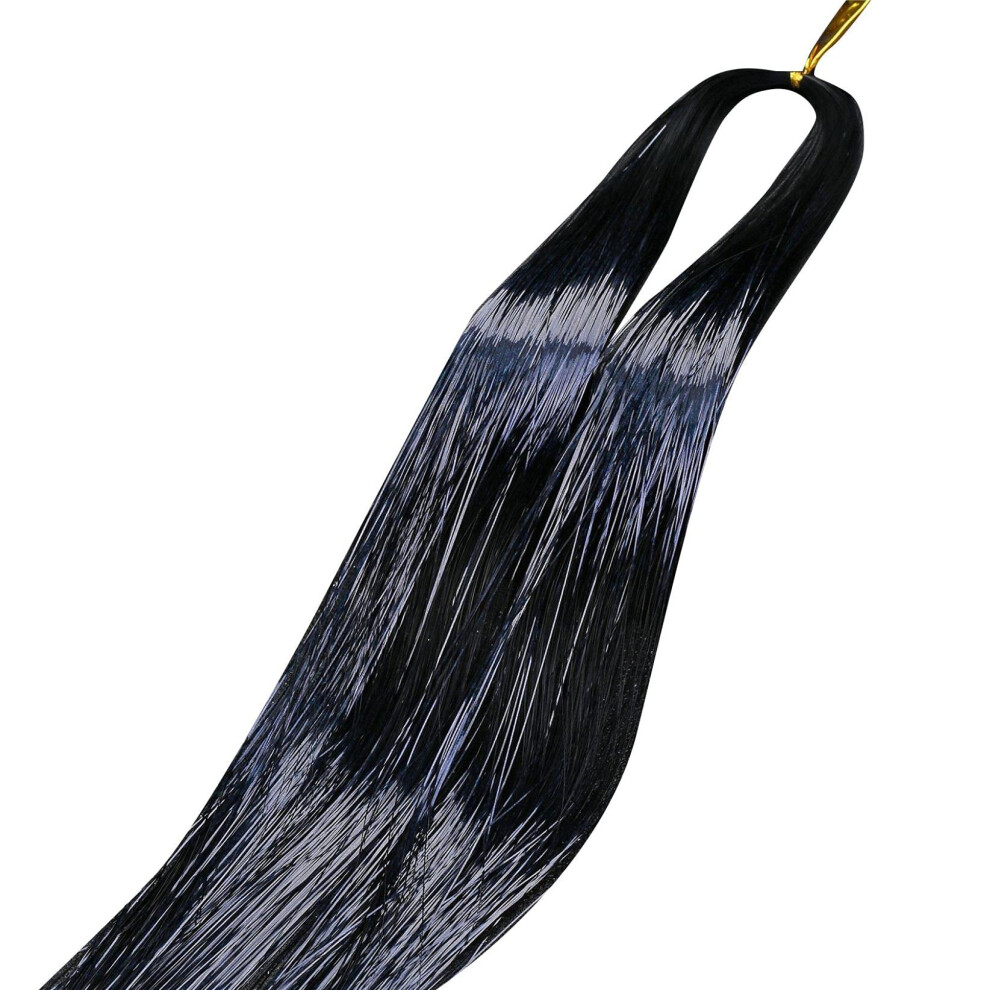 Unisex Hair Tinsel Kit With Tool 48 Inch 12 Colors 2400 Strands Heat Resistant Sparkling Fairy Hair Tinsel Extensions For Party And Daily Use